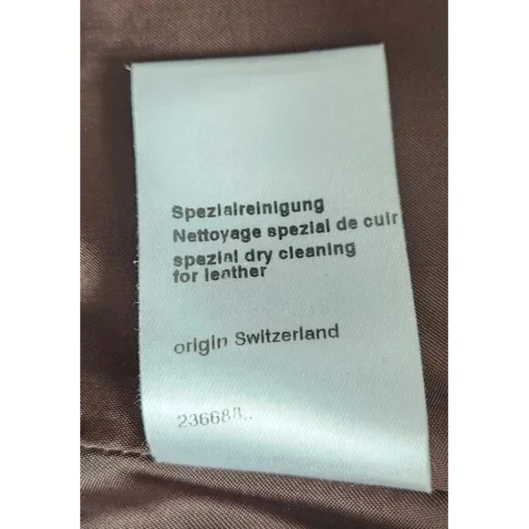 Akris Bergdorf Goodman Brown Lambskin Leather Blazer Jacket Tailored Snap Front - Picture 13 of 16